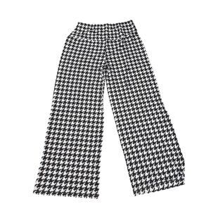 NWOT Black White Houndstooth Wide Leg Lounge Pants XL